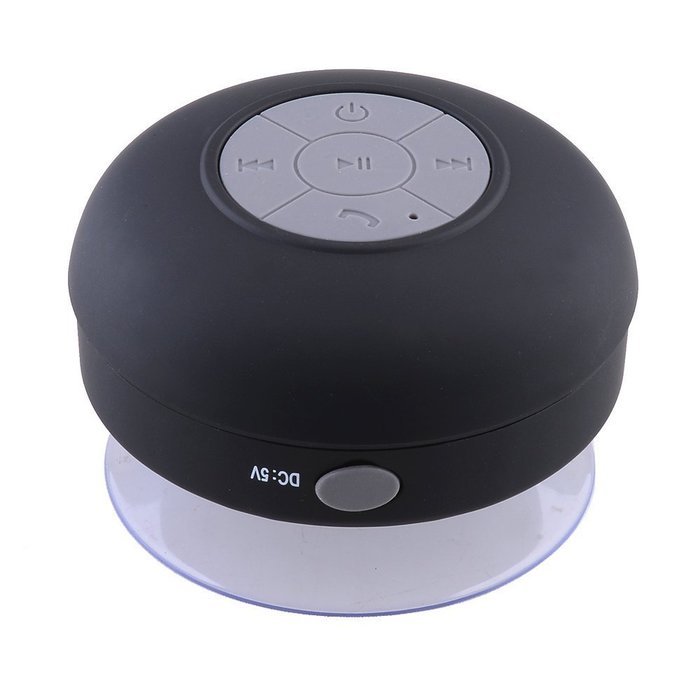 HMILY Black Color Portable Wireless Bluetooth Waterproof Shower Speaker Hands-free Speakerphone For IPhone4/4s...