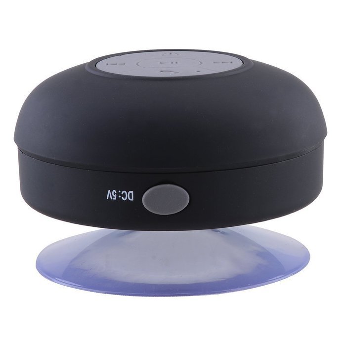 HMILY Black Color Portable Wireless Bluetooth Waterproof Shower Speaker Hands-free Speakerphone For IPhone4/4s... N3