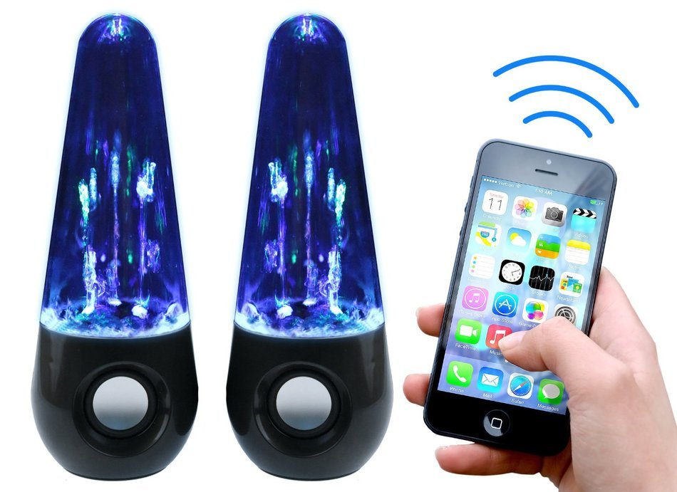 Rebelite Aura v1 Water Show Bluetooth Dual Speaker System w/ Powerful Sound & Dancing Water for iPhone, Android...