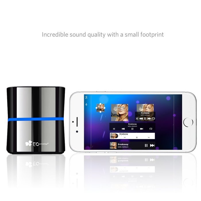 EC Technology 5W Portable Wireless Bluetooth Speaker, 8-12 Hour Playtime for iPhone/iPad and More N3