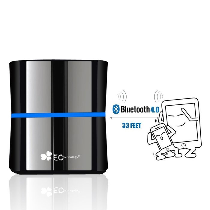 EC Technology 5W Portable Wireless Bluetooth Speaker, 8-12 Hour Playtime for iPhone/iPad and More N5