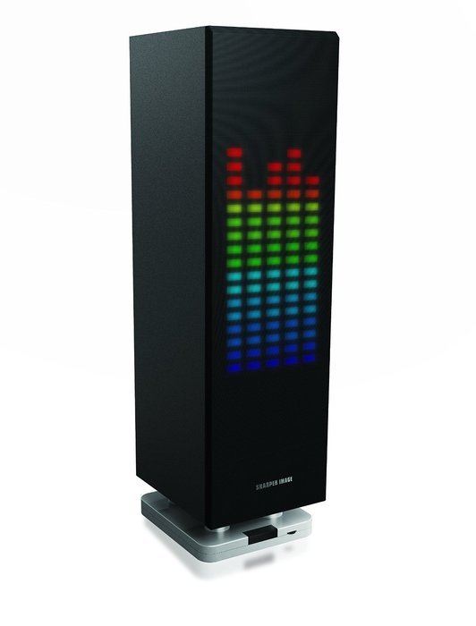 Sharper Image SBT1003BK Bluetooth Speaker With LED Lights, Beat Responsive (Black)