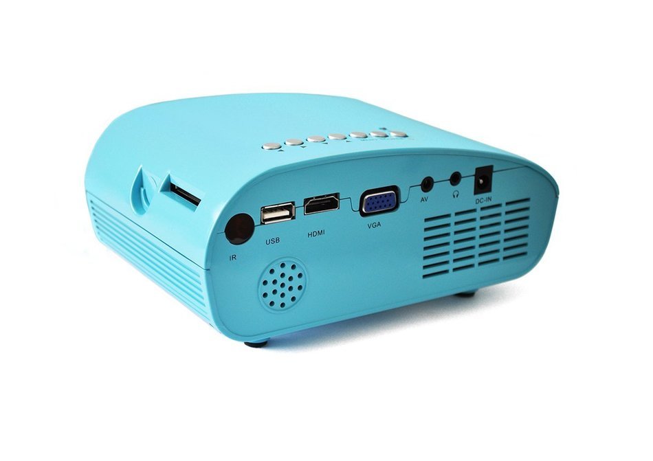 OEM K1 LED LCD (QVGA) Mini Video Projector - International Version - Blue (FP3224K1B-IV) N3