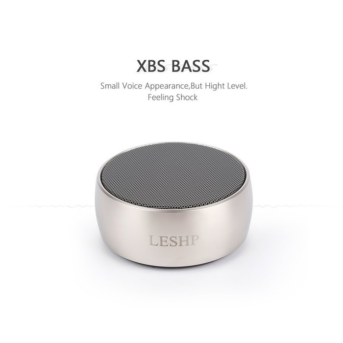 Bluetooth Speaker ,LESHP Metal Bluetooth Wireless Speaker with Super Bass, Perfect Sound Speaker for Golf, Beach...