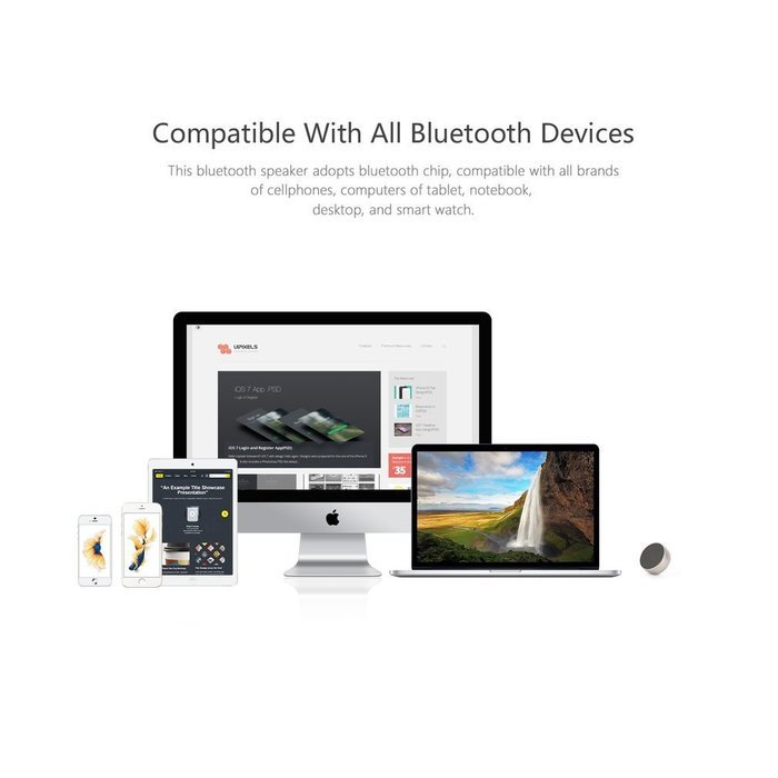 Bluetooth Speaker ,LESHP Metal Bluetooth Wireless Speaker with Super Bass, Perfect Sound Speaker for Golf, Beach... N4