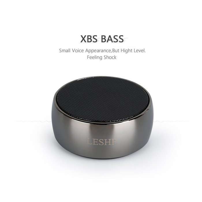 Bluetooth Speaker ,LESHP Metal Bluetooth Wireless Speaker with Super Bass, Perfect Sound Speaker for Golf, Beach... N16