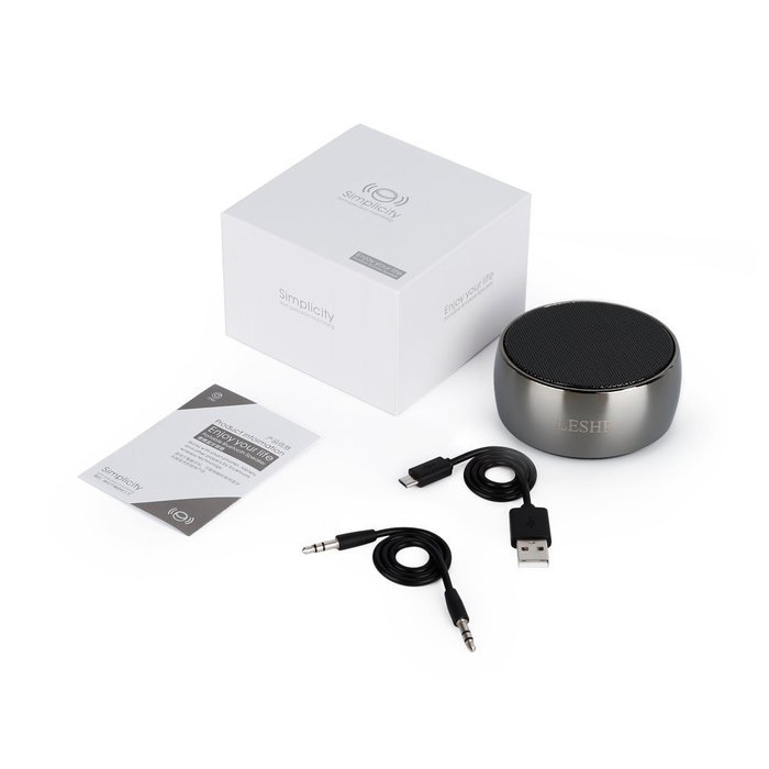 Bluetooth Speaker ,LESHP Metal Bluetooth Wireless Speaker with Super Bass, Perfect Sound Speaker for Golf, Beach... N17