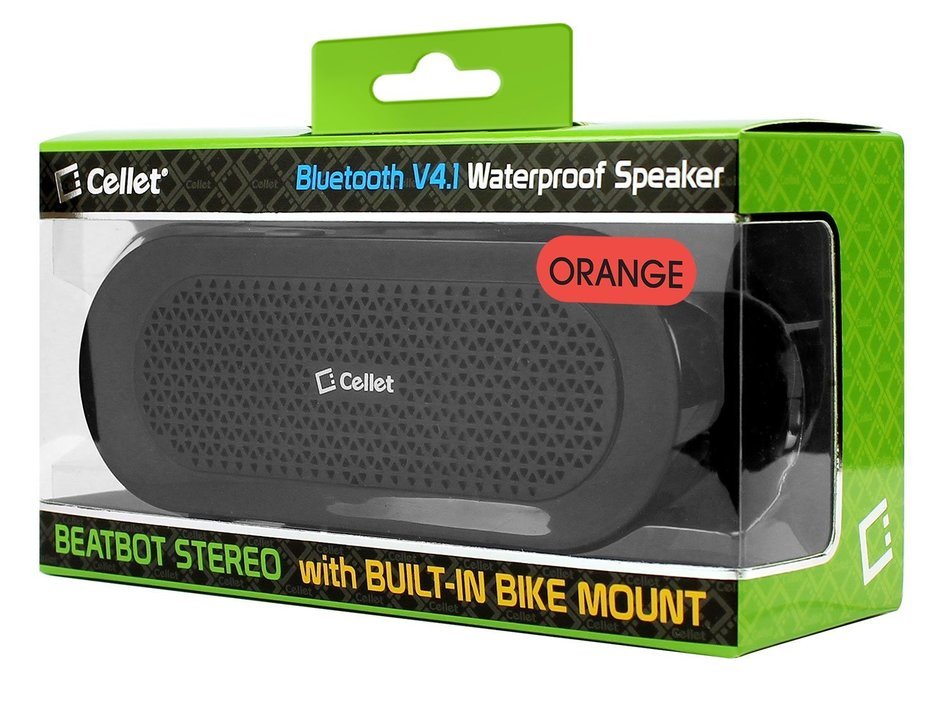 Cellet Beatbot Rechargeable Bluetooth V4.1 Portable Speaker - Retail Packaging - Neon Green N18