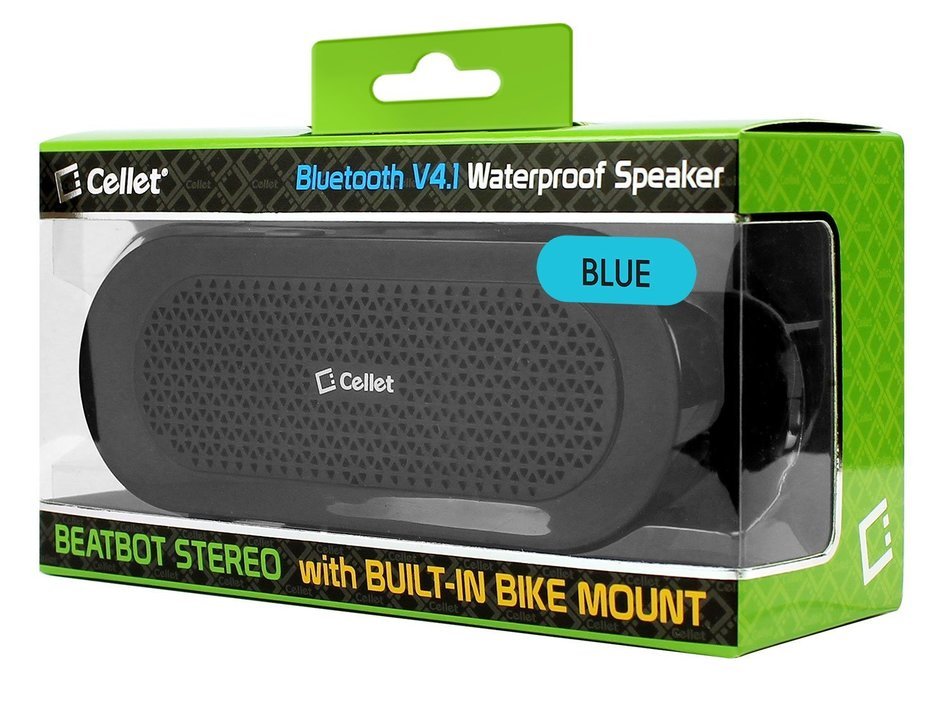 Cellet Beatbot Rechargeable Bluetooth V4.1 Portable Speaker - Retail Packaging - Neon Green N30