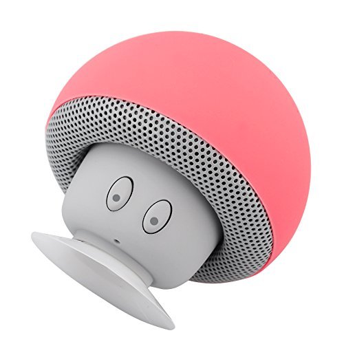 Mushroom Bluetooth Speaker - Built-in Microphone, Splash-Proof Design, Suction Cup, Capable of Answering Calls... N2