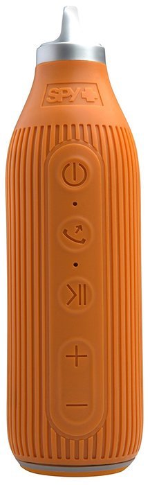 Spy THE BEACON Water-Resistant Bluetooth Speaker with Mic and Controls for Hands-Free Talking, Spy Orange