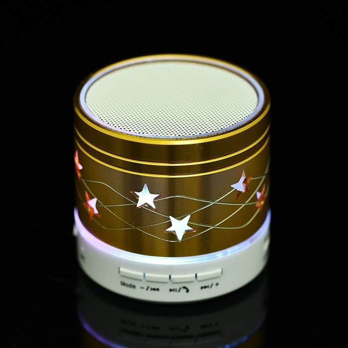 TopePop Portable Mini Bluetooth Speaker Color Change with LED Light Support Tf Card Stereo Speaker for Android... N4