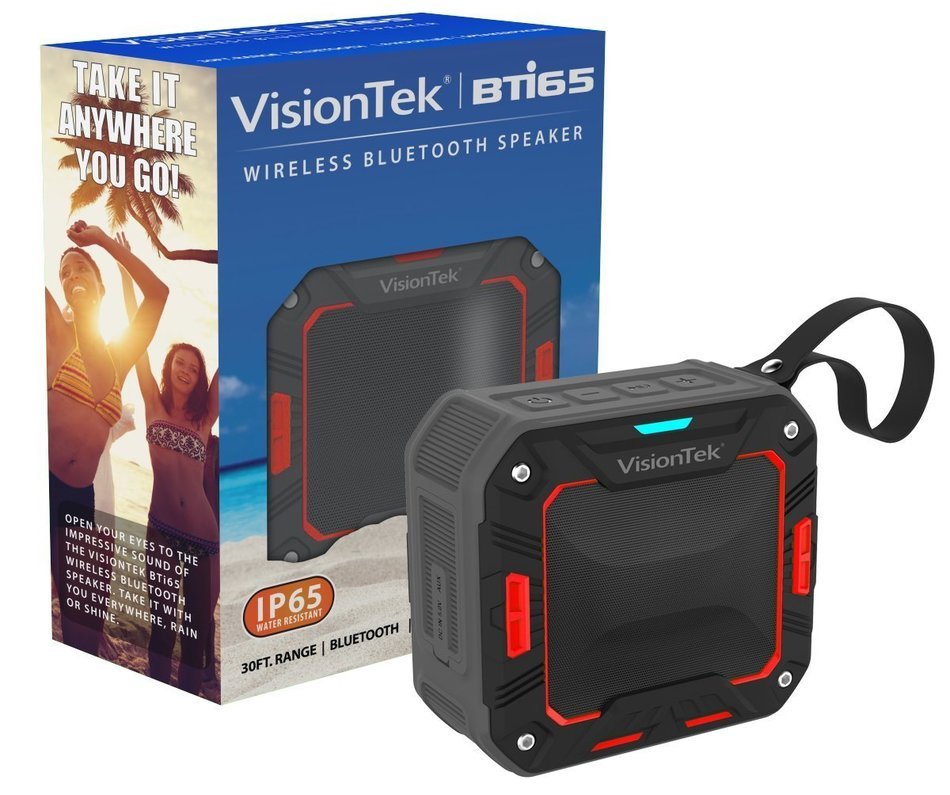 VisionTek Wireless Bluetooth Waterproof Speaker BTi65 - 900892 N3