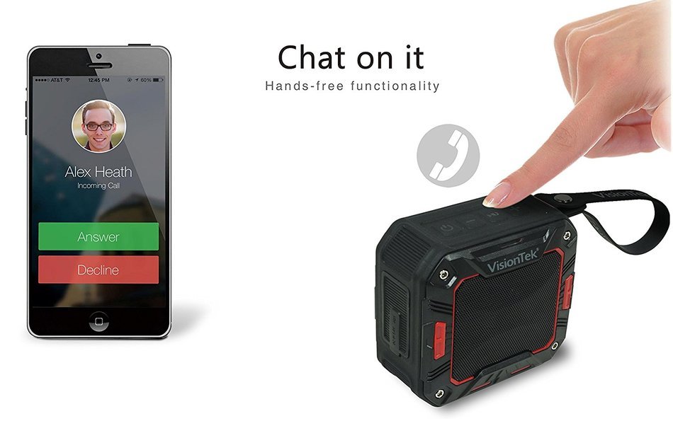 VisionTek Wireless Bluetooth Waterproof Speaker BTi65 - 900892 N6