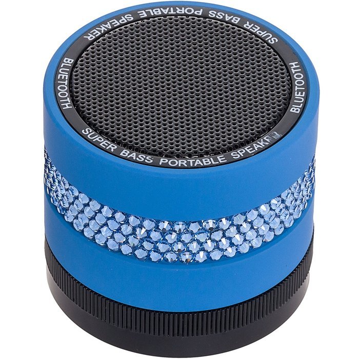 Crystallized Portable Wireless Bluetooth Super Bass Speaker Black N6