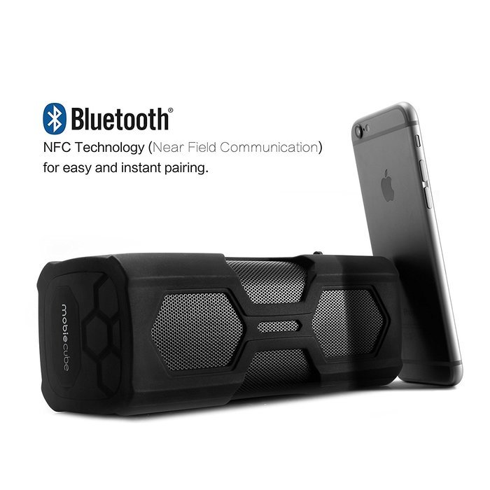 [Newest Outdoor&Waterproof Bluetooth Speaker] Mobie mobiecube Boom Box Portable Bluetooth 4.0 Speaker, with 5200mAh... N3