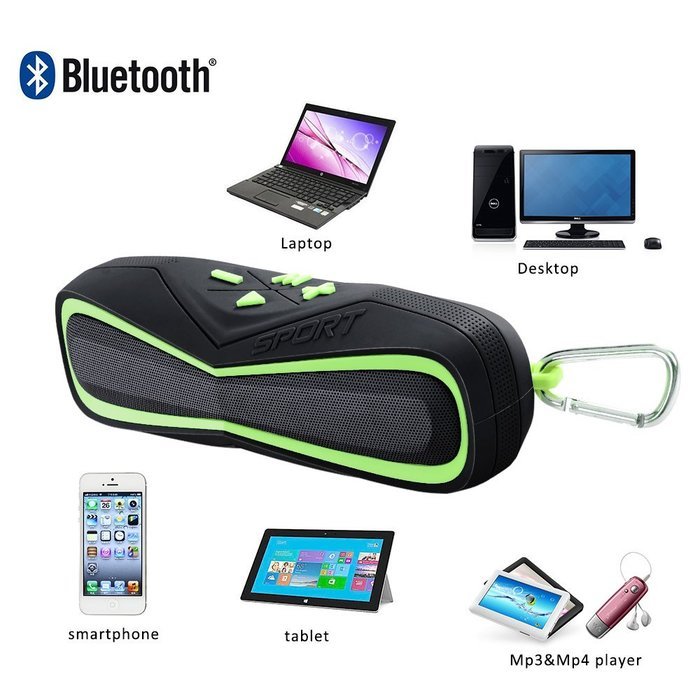 Modawn Portable Wireless Bluetooth IPX7 Waterproof Speaker for iPhone, Android & iPod - Sandproof & Shockproof... N14