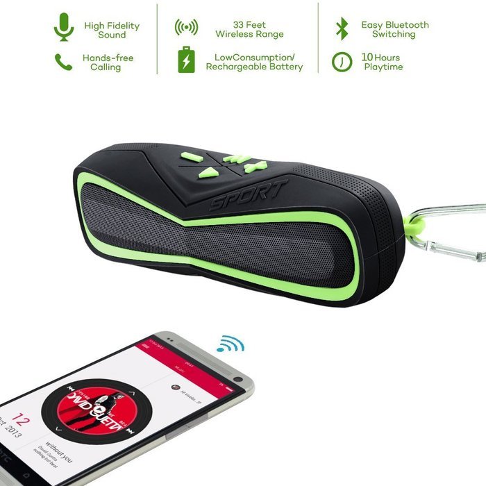 Modawn Portable Wireless Bluetooth IPX7 Waterproof Speaker for iPhone, Android & iPod - Sandproof & Shockproof... N15