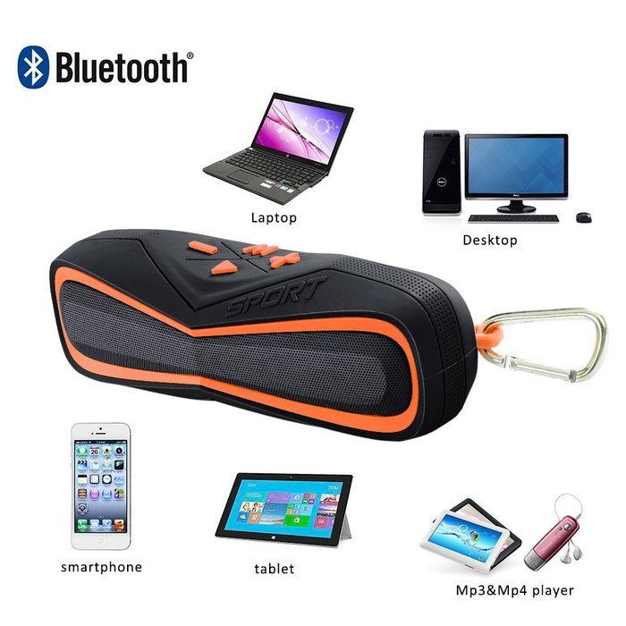 Modawn Portable Wireless Bluetooth IPX7 Waterproof Speaker for iPhone, Android & iPod - Sandproof & Shockproof... N22