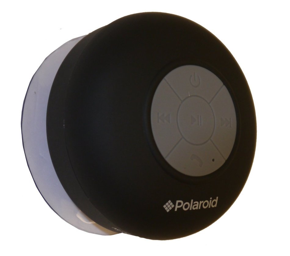 Polaroid Bluetooth Wireless Shower Speaker, Portable & Rechargeable System (Pink) N3