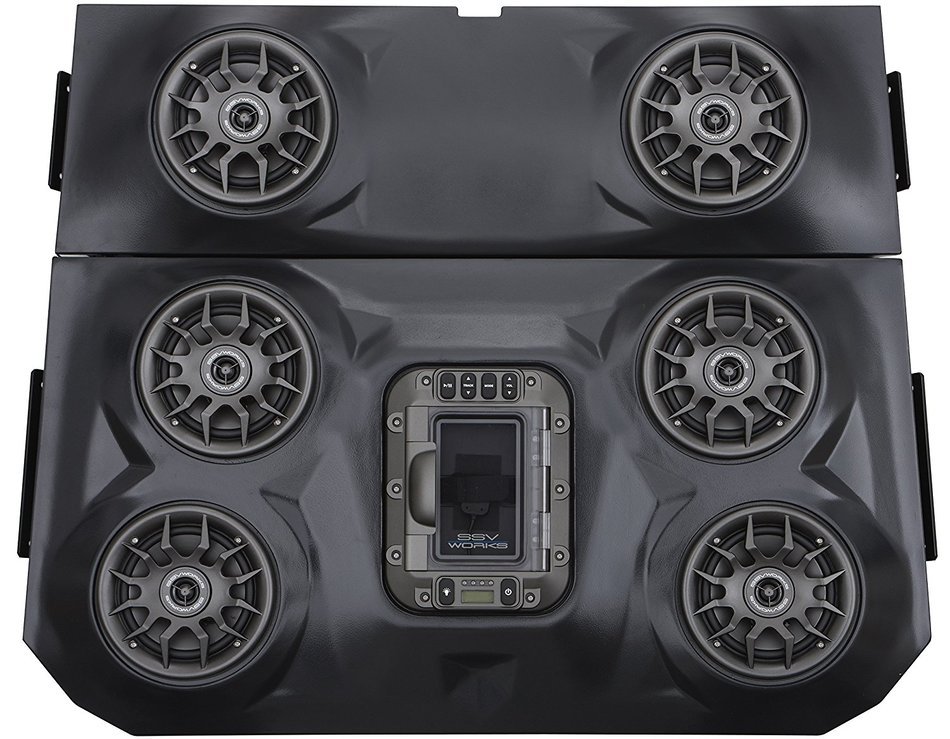 SSV Works WP-RZF3O6 Polaris RZR XP1000 4 Seat BLUETOOTH 6 Speaker Overhead Stereo System