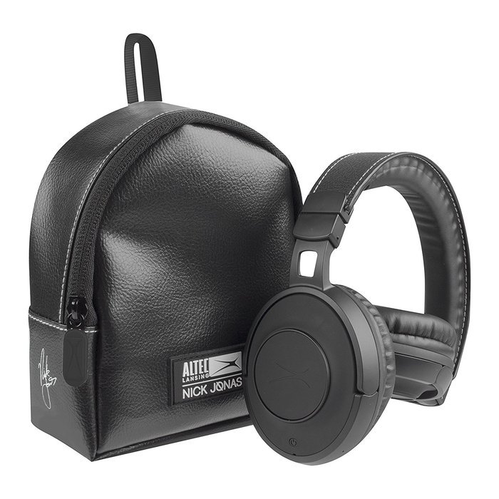 Altec Lansing NJHP-2-BLK Nick Jonas Collaboration Bluetooth Touch Headphones, Black N6