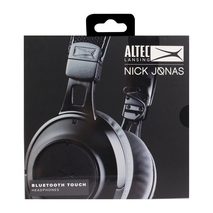 Altec Lansing NJHP-2-BLK Nick Jonas Collaboration Bluetooth Touch Headphones, Black N8
