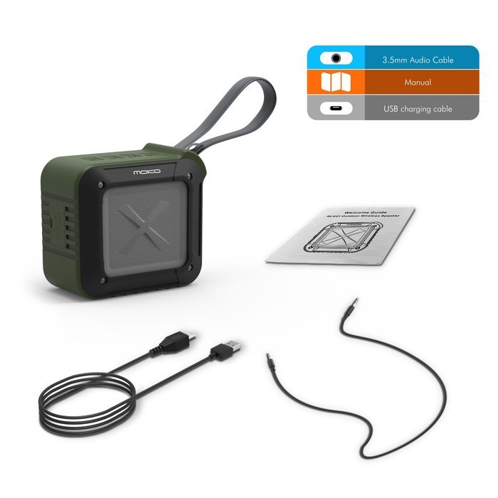 MoKo Bluetooth Speaker, Portable Outdoor / Shower Wireless Bluetooth 4.0 Speaker, Waterproof & Shockproof, 5W... N9