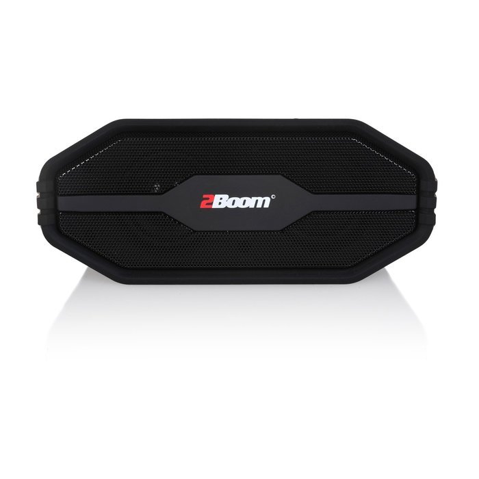 2BOOM Tuff Waterproof Rugged Bluetooth Wireless Outdoor Portable Speaker Silver N8