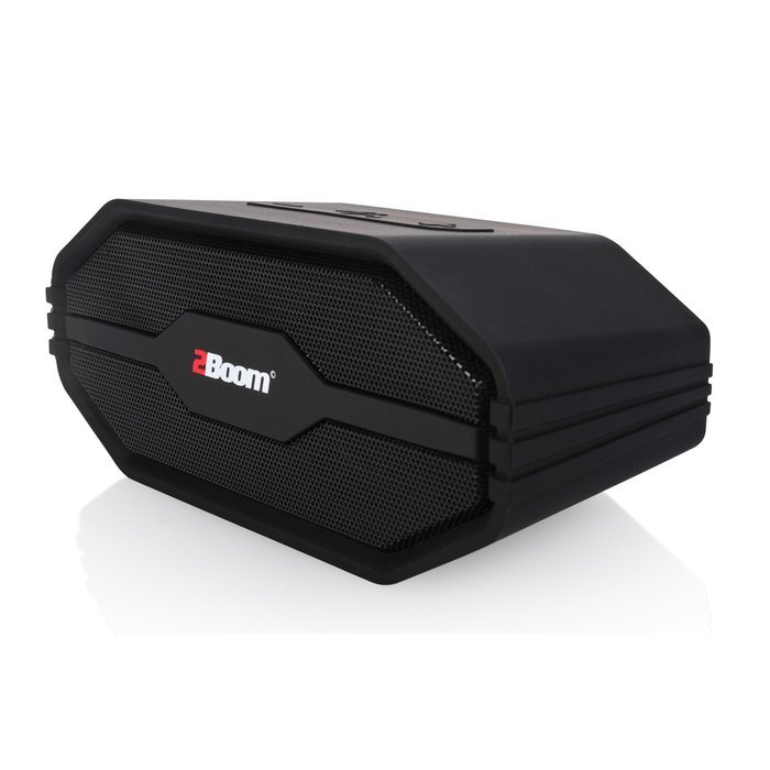 2BOOM Tuff Waterproof Rugged Bluetooth Wireless Outdoor Portable Speaker Silver N9