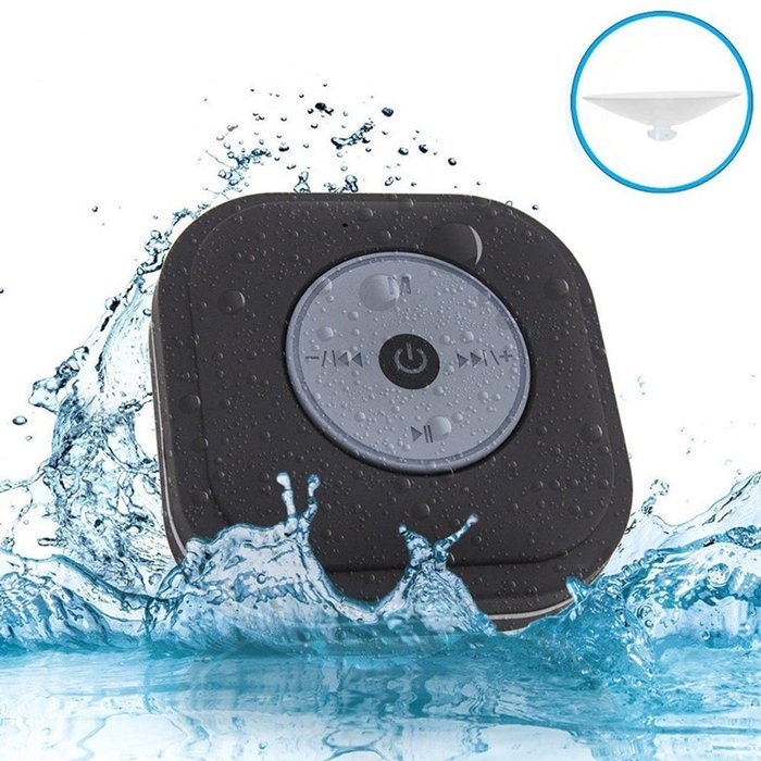 Waterproof Shower Speaker, NUTK Wireless Bluetooth Stereo Player Loud Handsfree Portable Speakerphone with Built-in...