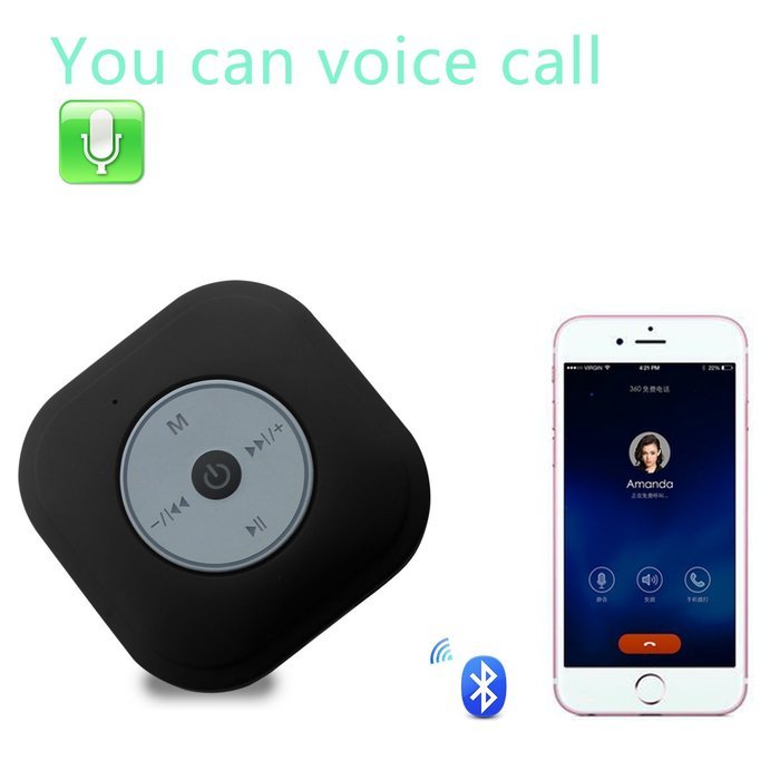 Waterproof Shower Speaker, NUTK Wireless Bluetooth Stereo Player Loud Handsfree Portable Speakerphone with Built-in... N2