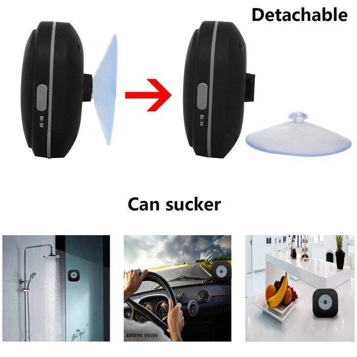 Waterproof Shower Speaker, NUTK Wireless Bluetooth Stereo Player Loud Handsfree Portable Speakerphone with Built-in... N4
