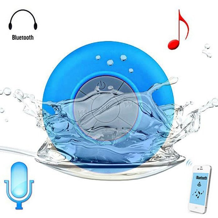 iMeshbean&reg; Handsfree Wireless Bluetooth 3.0 Waterproof Outdoor & Shower Speaker with Suction Cup Built-in Microphone... N3