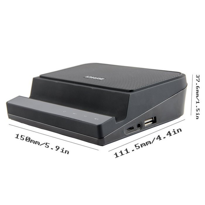 KMASHI Wireless Bluetooth 4.0 Speaker with 3.5mm AUX Port Ultra-portable Touch Screen Operate Powerful Sound Phone... N6