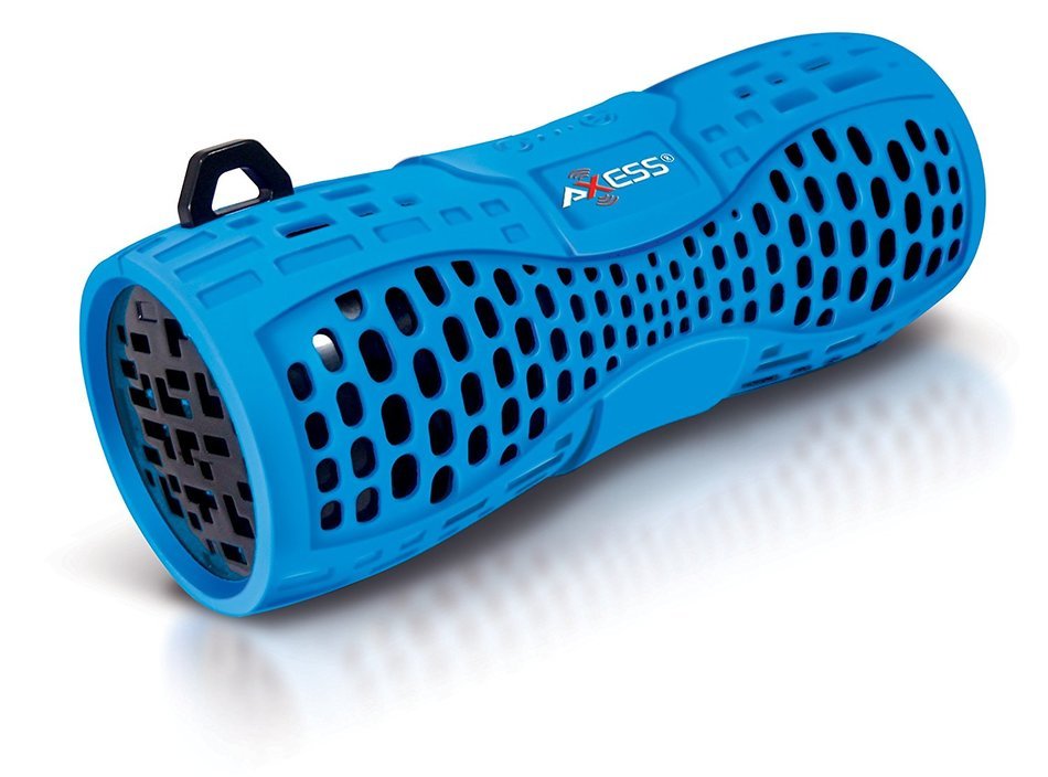 SPBW1035-GY-BK Portable Water Resistant Bluetooth Loud Speaker System with Speakerphone to Answer your Calls!... N4