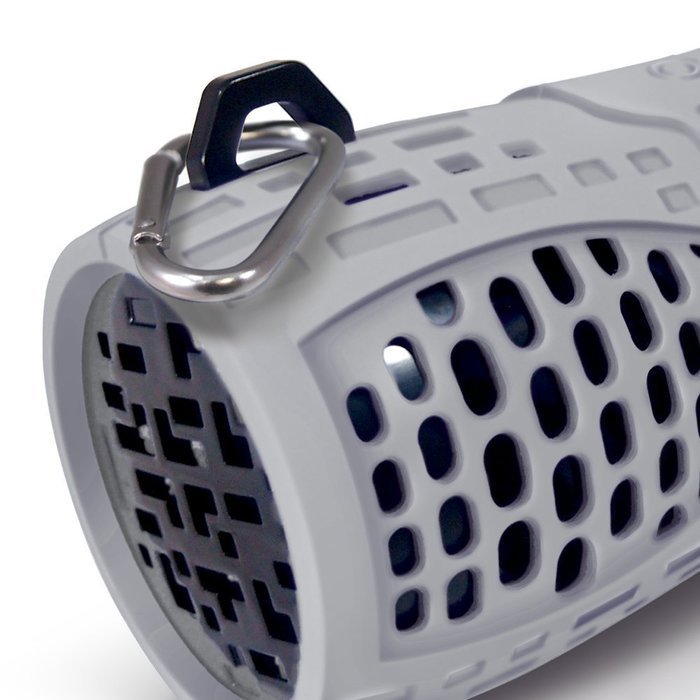 SPBW1035-GY-BK Portable Water Resistant Bluetooth Loud Speaker System with Speakerphone to Answer your Calls!... N6