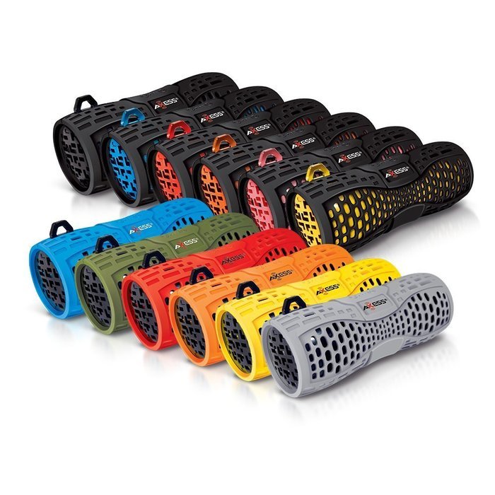 SPBW1035-GY-BK Portable Water Resistant Bluetooth Loud Speaker System with Speakerphone to Answer your Calls!... N7