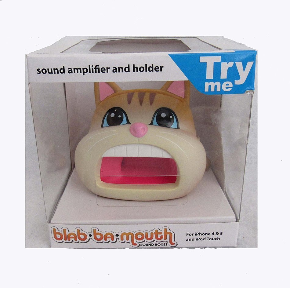 Viatek Blab-Ba-Mouth iPhone & iPod Speaker Sound Amplifier and Holder, Cat