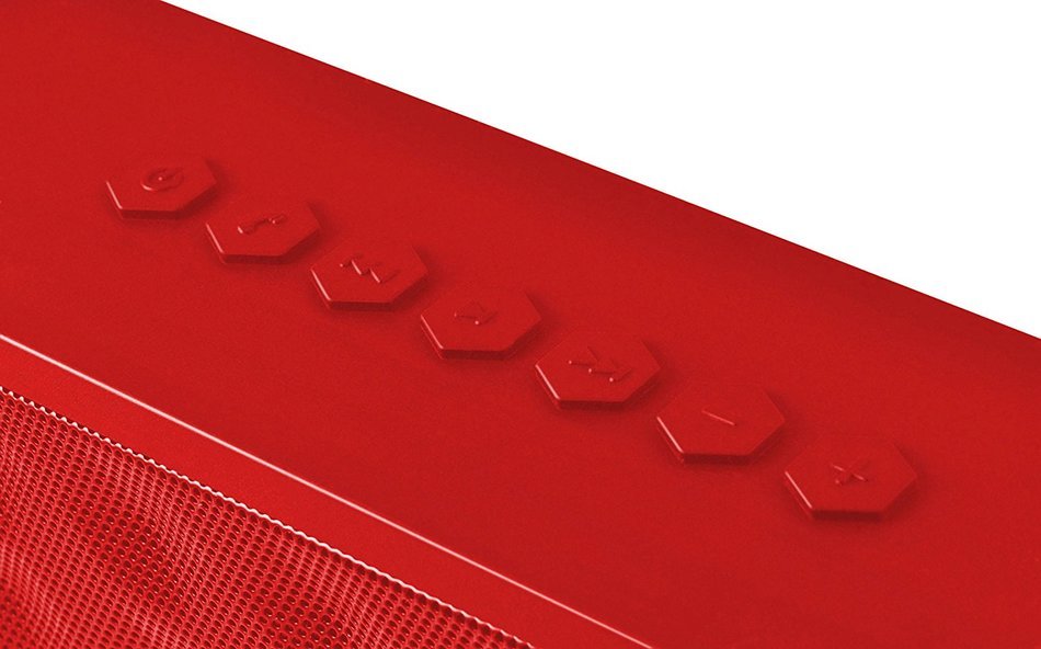 Ematic Portable Bluetooth Speaker and Speakerphone (Red) N2
