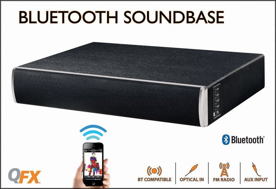 QFX SBASE-2000 Bluetooth Soundbase 2.0 Channel Speaker System N2