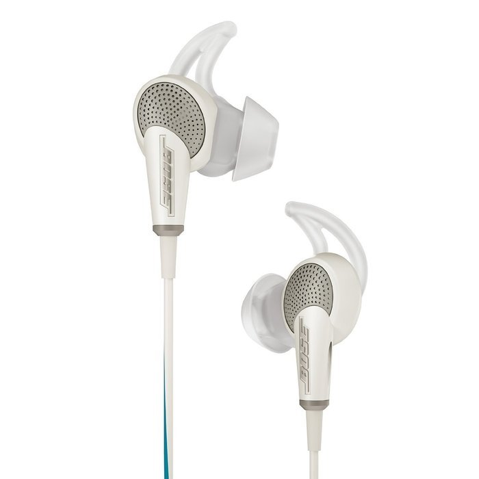 Bose QuietComfort 20 In-ear Noise Cancelling Headphones for Apple Devices, White w/ SoundLink Mini II Pearl &... N3