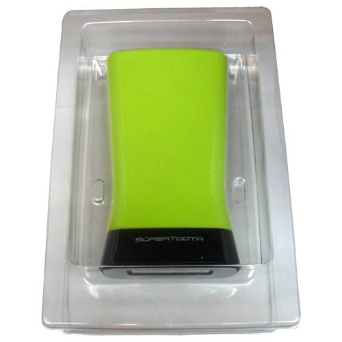 SuperTooth 004118E Disco 2 II Portable Stereo Bluetooth Wireless 16 Watts RMS Speaker - Green N4