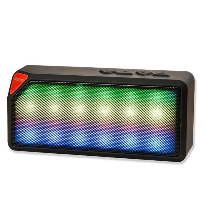 Multi Color Flash LED Light Wireless Bluetooth 3.0 Speaker Portable Stereo Surround Sound Box Speaker Built in... N2