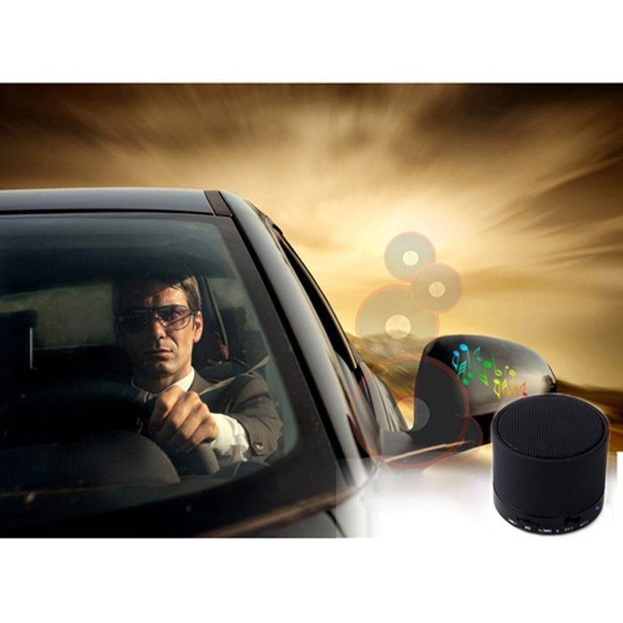HDE Portable Bluetooth v2.1 Wireless Metal Mini Speaker w/ USB 2.0 Bluetooth Dongle Adapter (Black) N2