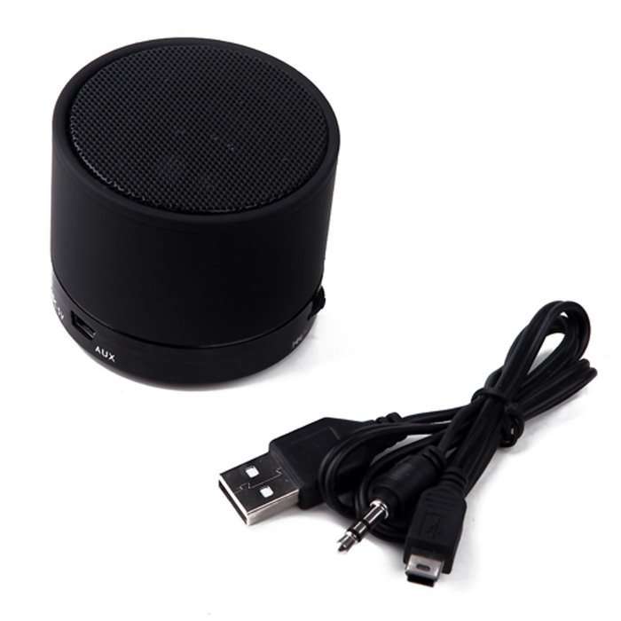 HDE Portable Bluetooth v2.1 Wireless Metal Mini Speaker w/ USB 2.0 Bluetooth Dongle Adapter (Black) N5