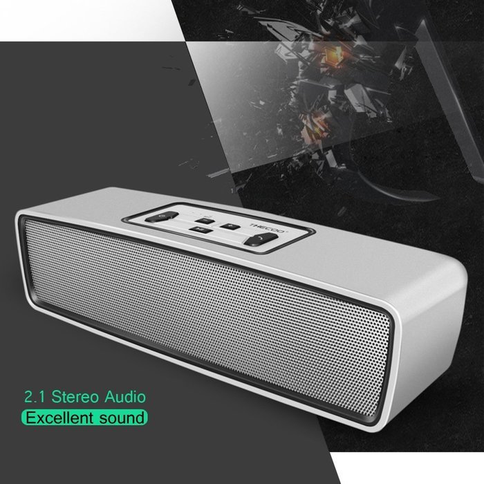 THECOO Hi-Fi Stereo Bluetooth Speaker,Bluetooth 4.0 Portable Wireless Speaker,10W Output Power with Enhanced Bass... N2