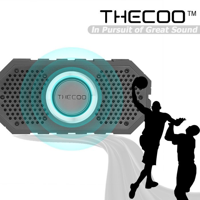 THECOO Hi-Fi Stereo Bluetooth Speaker,Bluetooth 4.0 Portable Wireless Speaker,10W Output Power with Enhanced Bass... N7