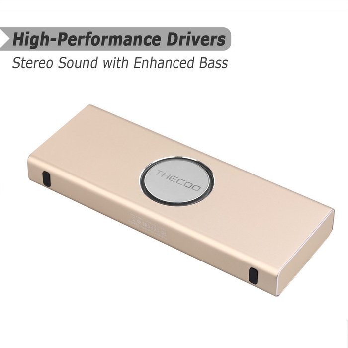 THECOO Hi-Fi Stereo Bluetooth Speaker,Bluetooth 4.0 Portable Wireless Speaker,10W Output Power with Enhanced Bass... N17