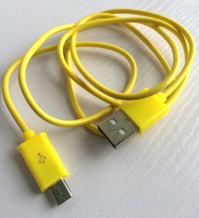 Yellow USB Cable Charger for Logitech Ultimate Ears UE BOOM Bluetooth Speaker
